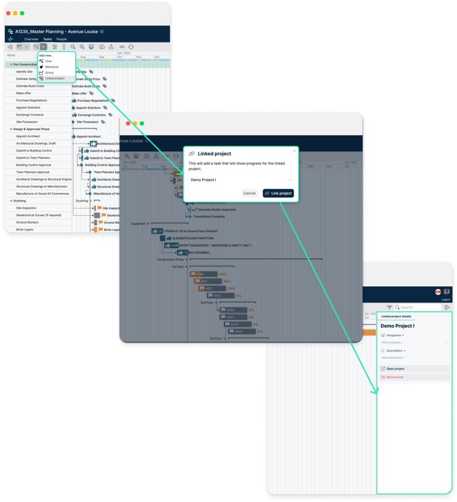 Migrating project links LB Geniebelt